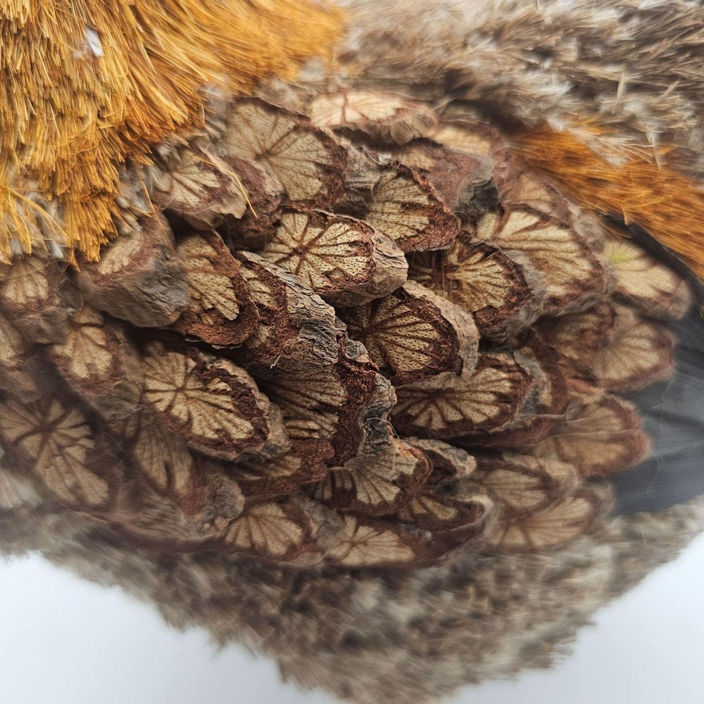 Rustic Wood Rooster Figurine Brown Medium Chicken Farmhouse Decor Primitive - Picture 5 of 11